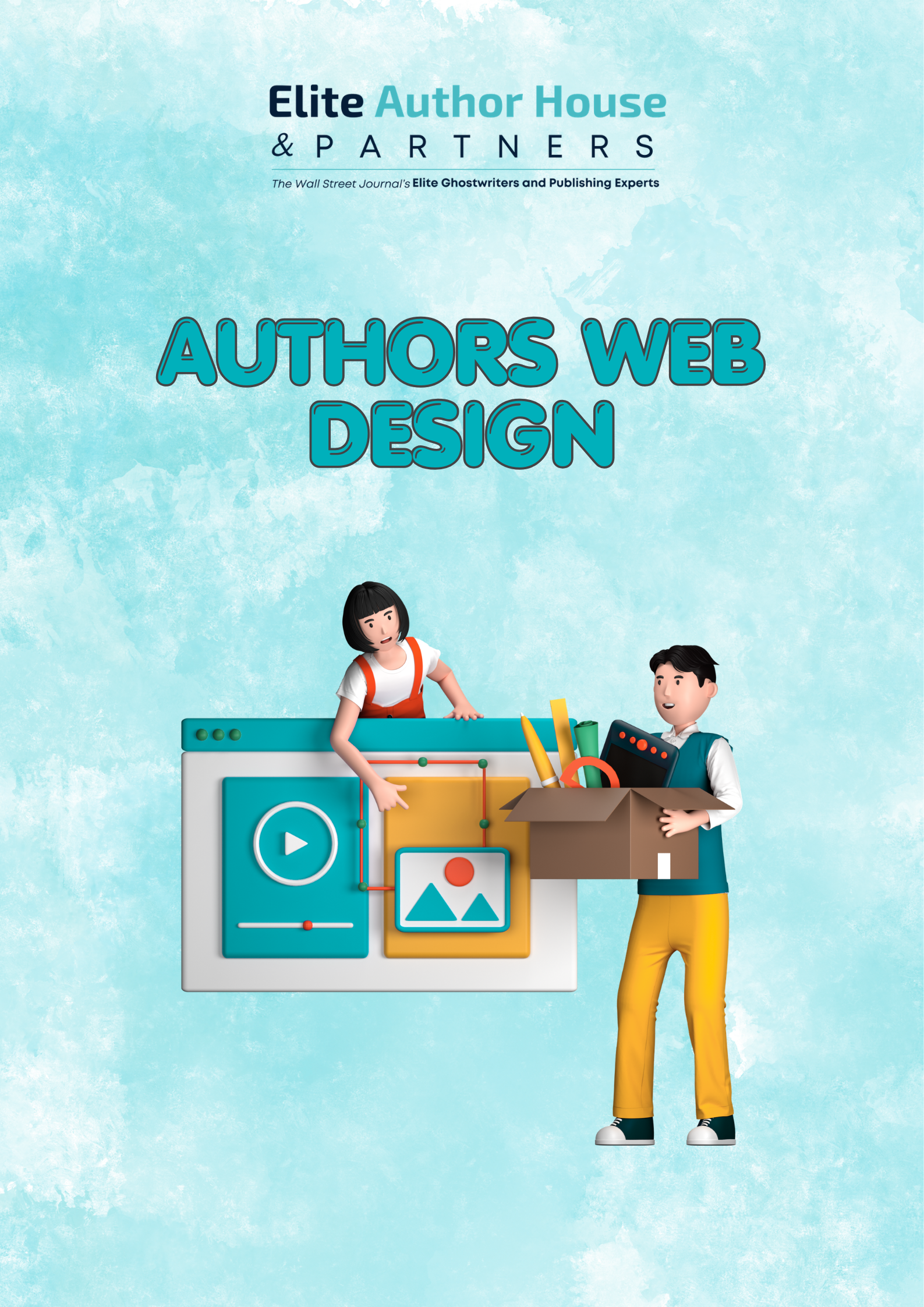 Author Website Design Mockup